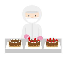 食品製造スタッフ(今だけ/ケーキ作り/12月短期/工場/土日休み/日払/週払)