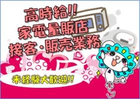 家電販売(家電量販店での接客販売/週5日・10-21内8hシフト制)